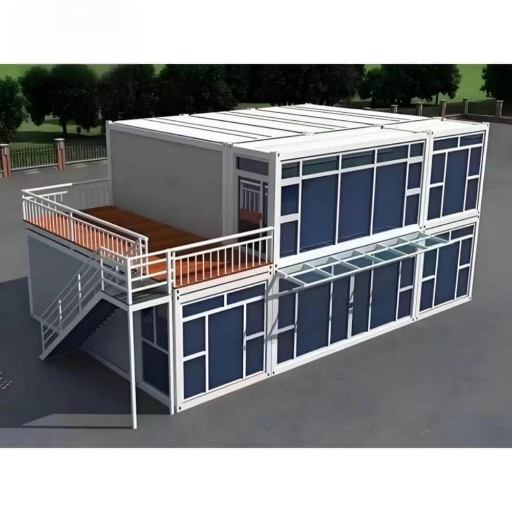 Factory Supply Mobile Room Flat Pack Prefabricate Prefab Container House for Labor Camp Site Office - Image 2